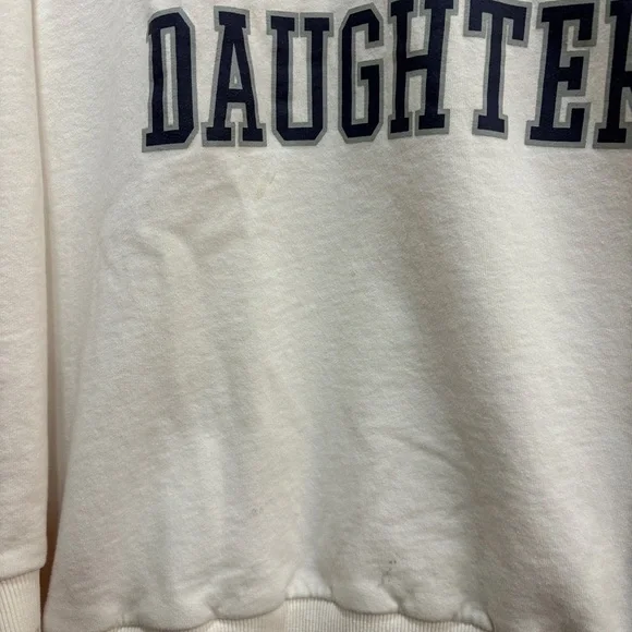 FAVORITE DAUGHTER COLLEGIATE SWEATSHIRT WHITE & BLUE - Picture 3 of 8
